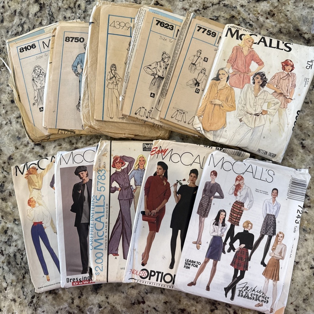 Lot Of 11 3 Are‎ CutVintage. Several  Very Sought After Patterns.  4047